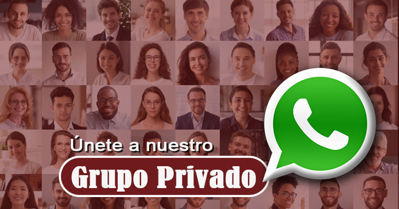 Únete a nuestro grupo privado de WhatsApp
